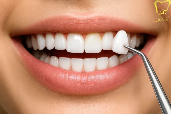صاف کردن دندان‌های کج 