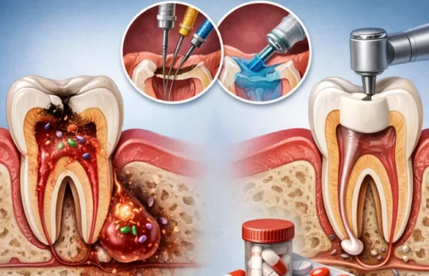 درمان عفونت دندان عصب کشی شده